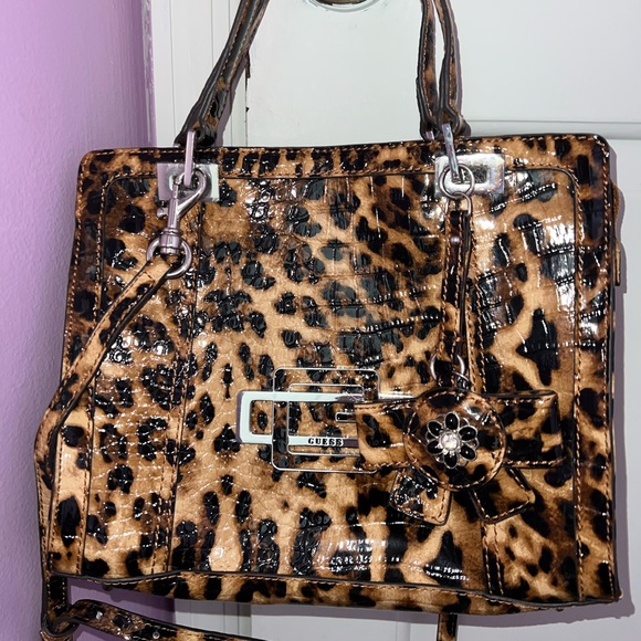 Guess Leopard Print Purse - Picture 2 of 5
